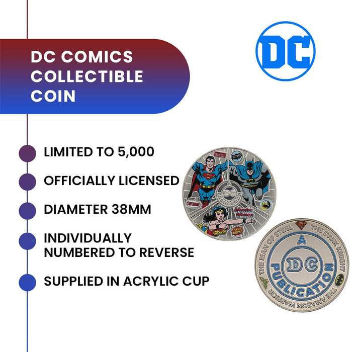 DC Comics Legends Limited Edition Enamel Collectible Coin