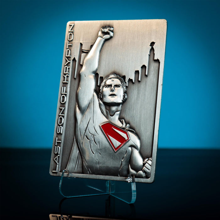DC Comics - Superman "Last Son of Krypton" Limited Edition Embossed Metal Ingot