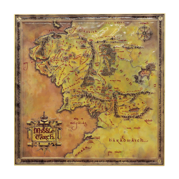 The Lord of the Rings - Limited Edition Metal Map Replica