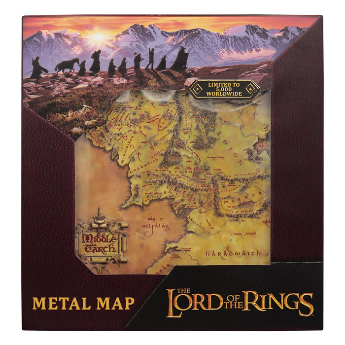 The Lord of the Rings - Limited Edition Metal Map Replica