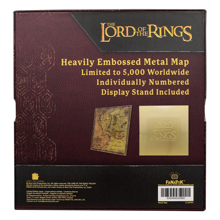 The Lord of the Rings - Limited Edition Metal Map Replica