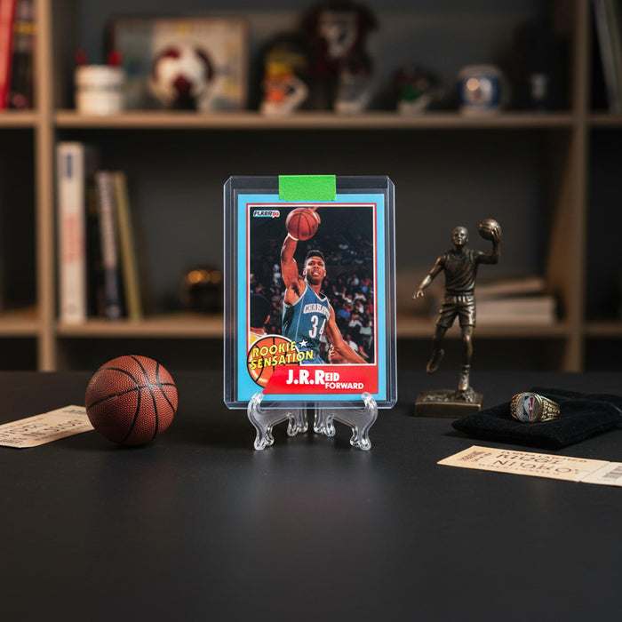 NBA - 1990 Fleer J.R. Reid Rookie Sensation Card