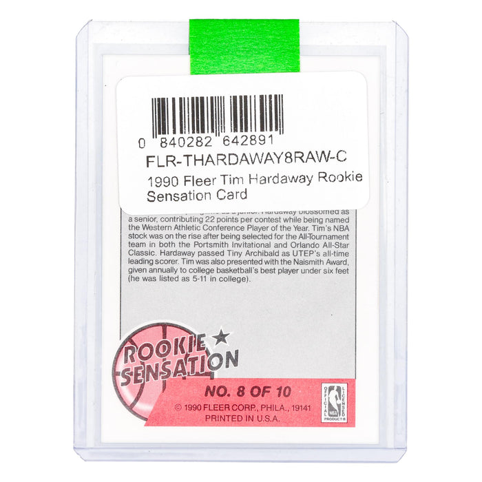NBA - 1990 Fleer Tim Hardaway Rookie Sensation Card