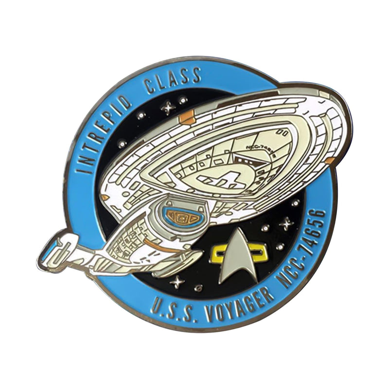 Eaglemoss Star Trek: Voyager USS Voyager (NCC-74656) Enamel Pin product image 1 of 5