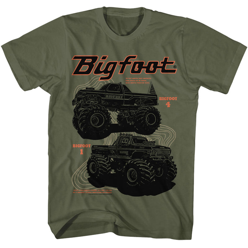 T-Shirt featuring design named Bigfoot - One and Four