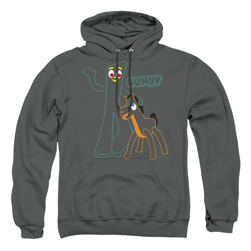 Hoodie featuring design named Gumby - Outlines