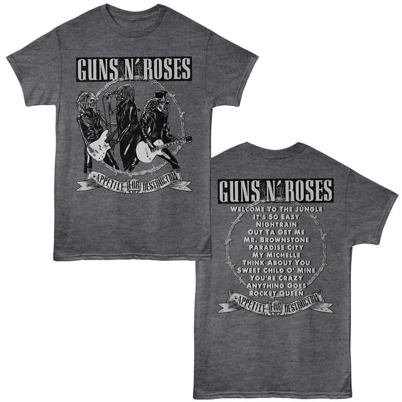 Guns N' Roses - AFD Track List (Front & Back)