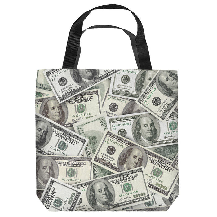 Hundred Dollar Bills Tote Bag MeTV Mall hundred-dollar-bills-tote-bag-metv-mall