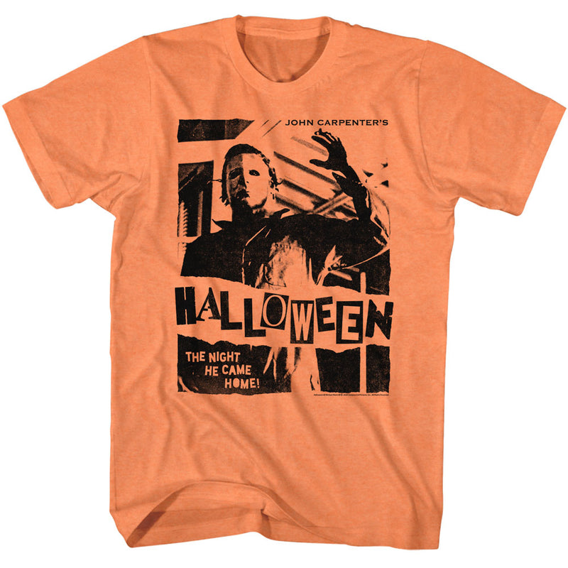 T-Shirt featuring design named Halloween - Punk Flyer Style (Orange)