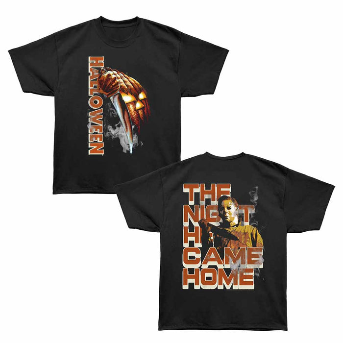 Halloween - Pumpkin Knife and Smoke (Oversized) (Front & Back)