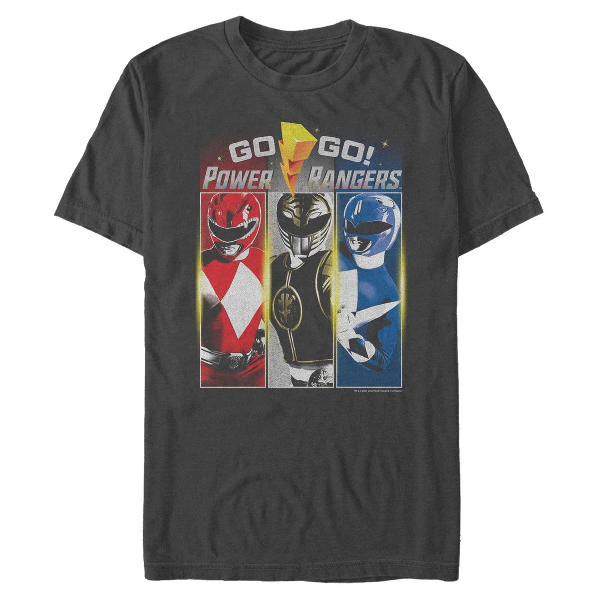 Power Rangers Panel Rangers Men's T-Shirt — MeTV Mall