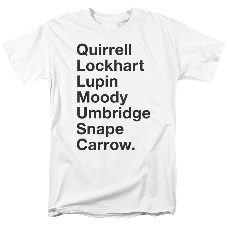 T-Shirt featuring design named Harry Potter - Dark Arts Professors, product image 1 of 2