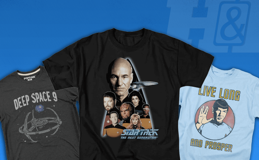 Star Trek TNG, Star Trek DS9 & Star Trek TOS T-shirts