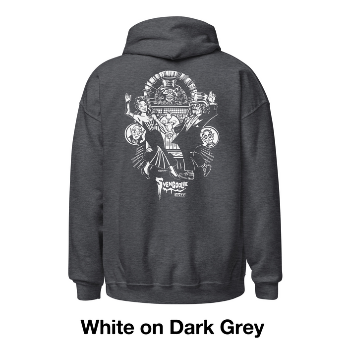 "Sven Boogie" Svengoolie® Zip-Up Hoodie by Joe Staton (2025 Series)