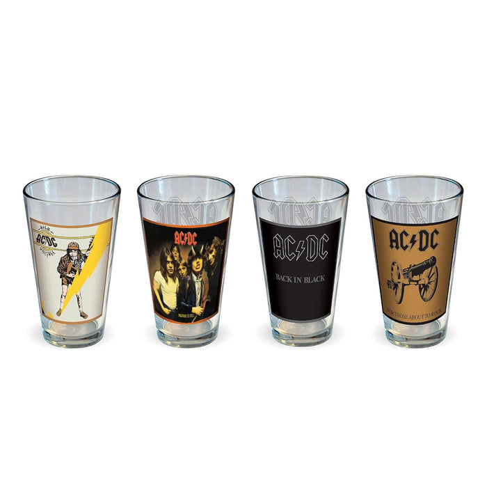 AC/DC - Classic Covers 16oz Pint Glass Set of 4