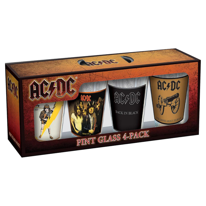 AC/DC - Classic Covers 16oz Pint Glass Set of 4
