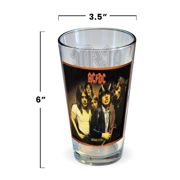 AC/DC - Classic Covers 16oz Pint Glass Set of 4