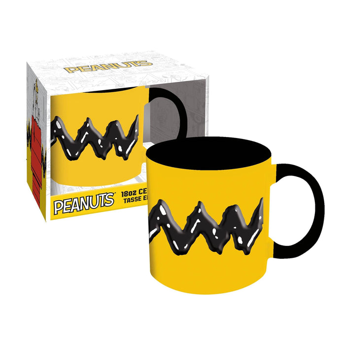 Peanuts - Charlie Brown's Shirt 18oz Embossed Ceramic Mug