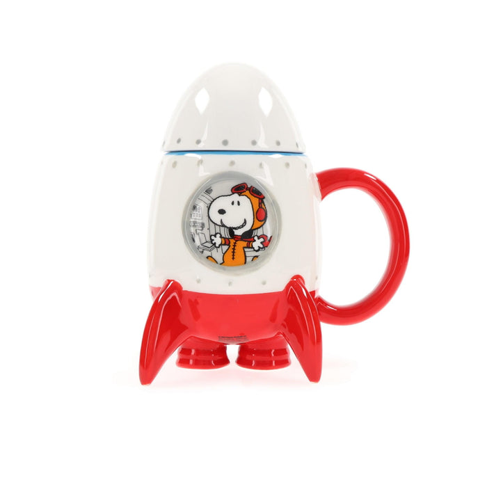 Peanuts Snoopy in Rocketship 15oz Molded Mug with Cap