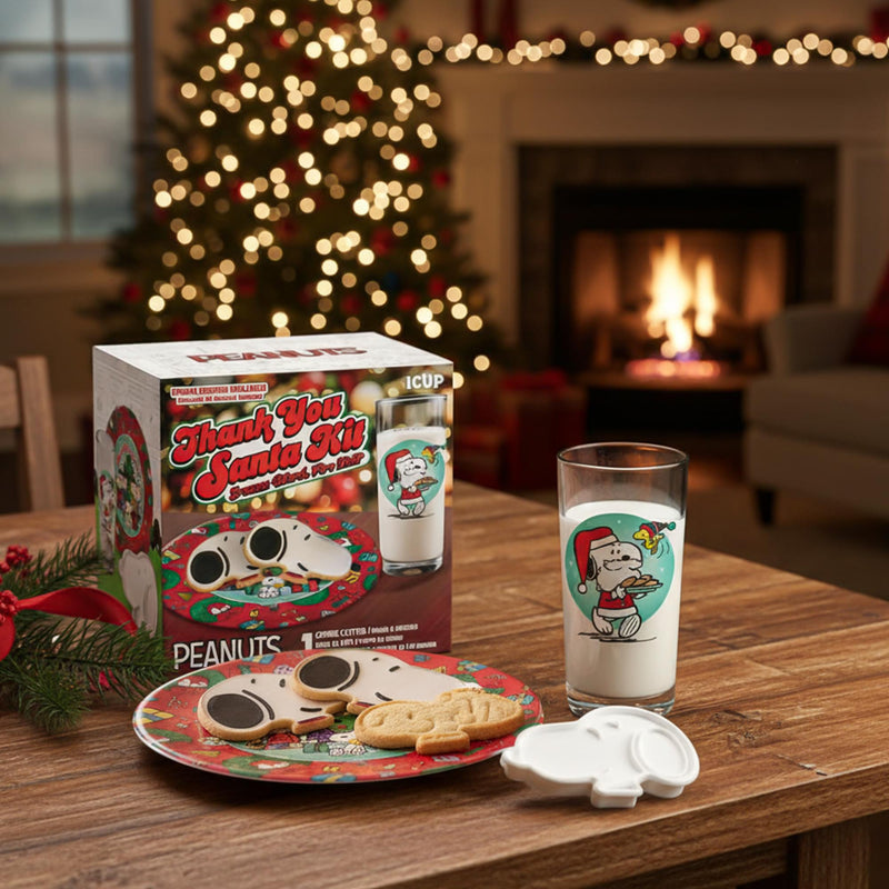 Peanuts - "Thank You, Santa" Gift Set | Glass, Plate, and Cookie Cutter product image 2 of 4