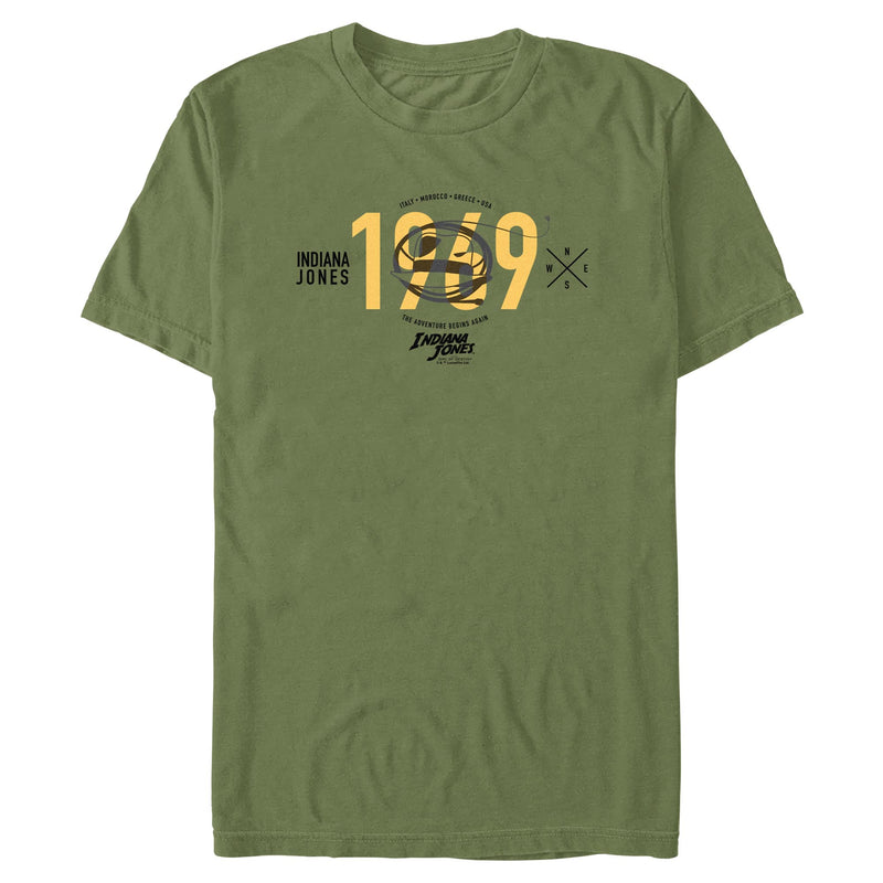 Military Green T-Shirt featuring design named Indiana Jones - Jones Adventure