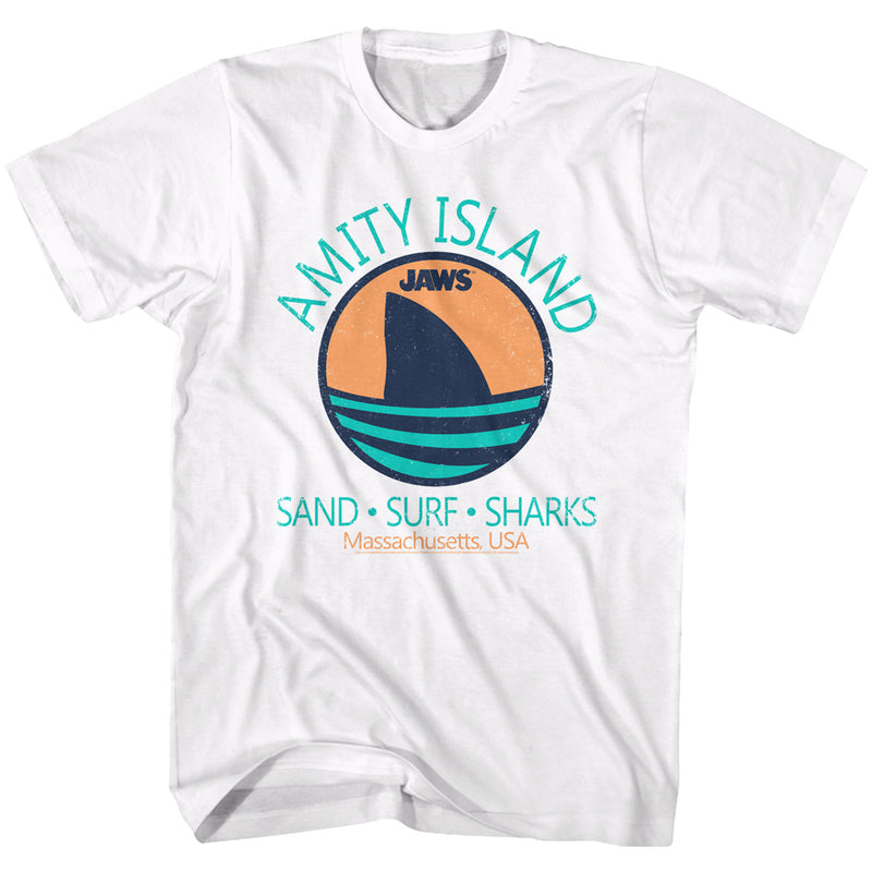 T-Shirt featuring design named Jaws - Sand, Surf, Sharks