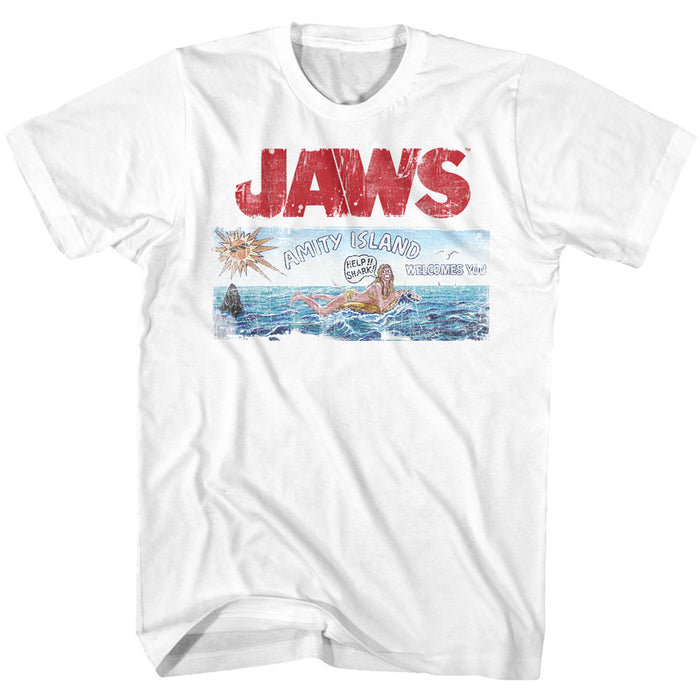 Jaws - Vandalized Amity Sign