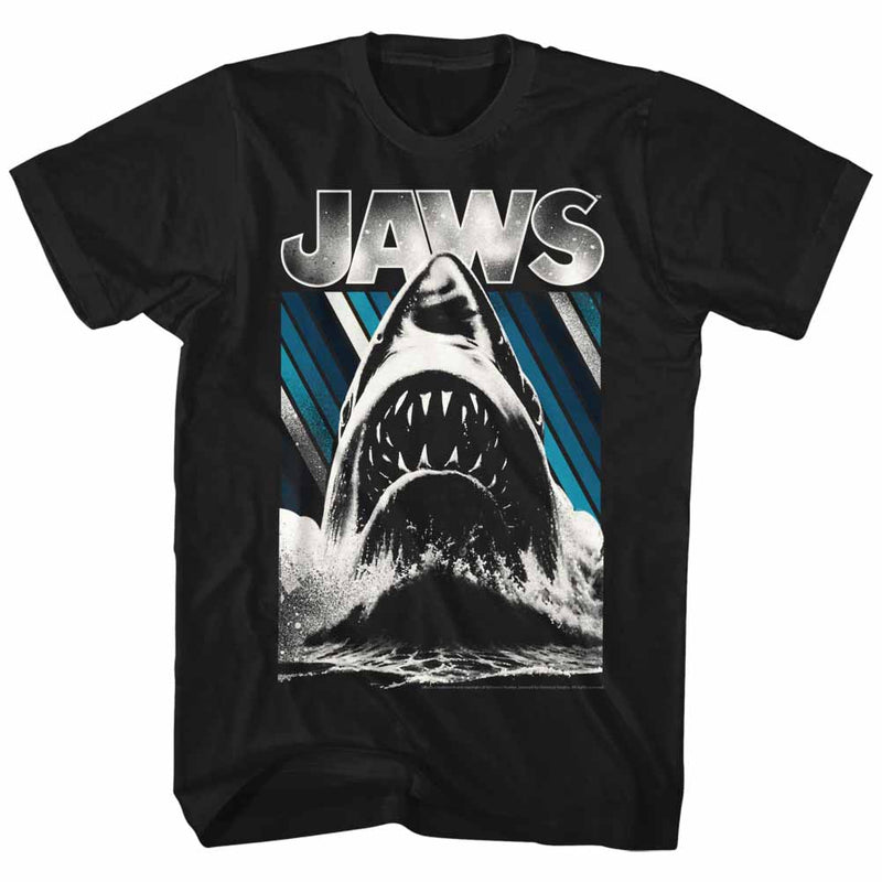 T-Shirt featuring design named Jaws - Blue Stripes