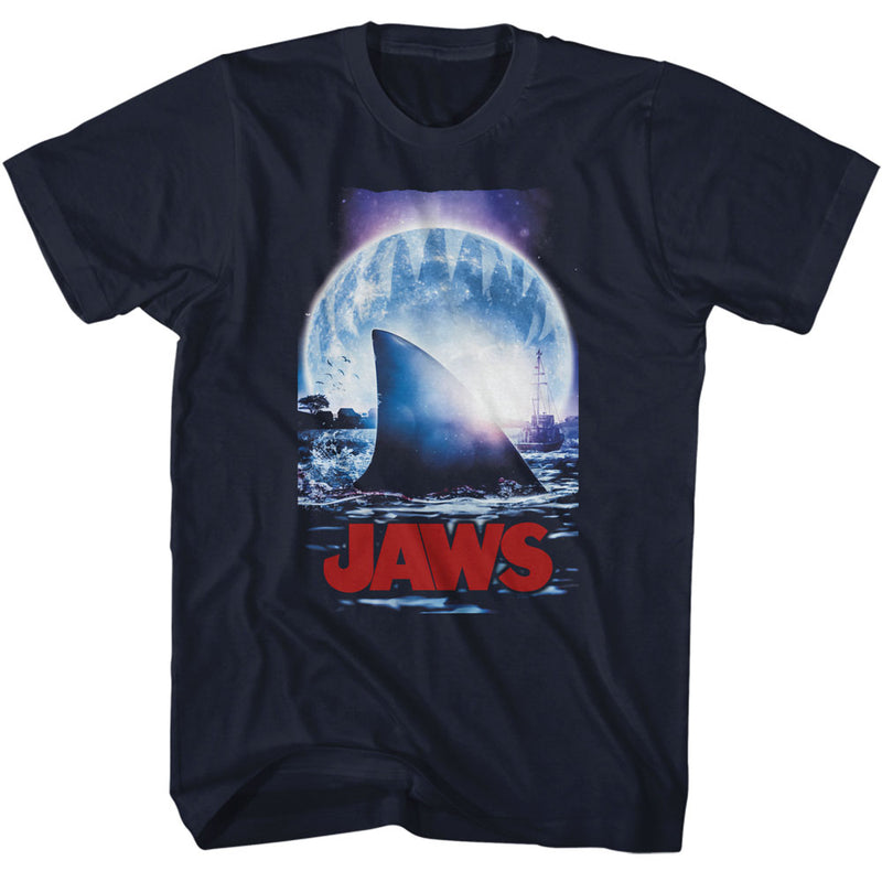 T-Shirt featuring design named Jaws - Moonlight Shark Fin