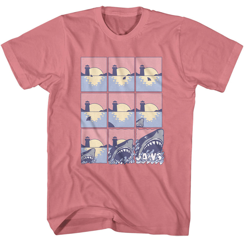 T-Shirt featuring design named Jaws - Pastel Comic Strip
