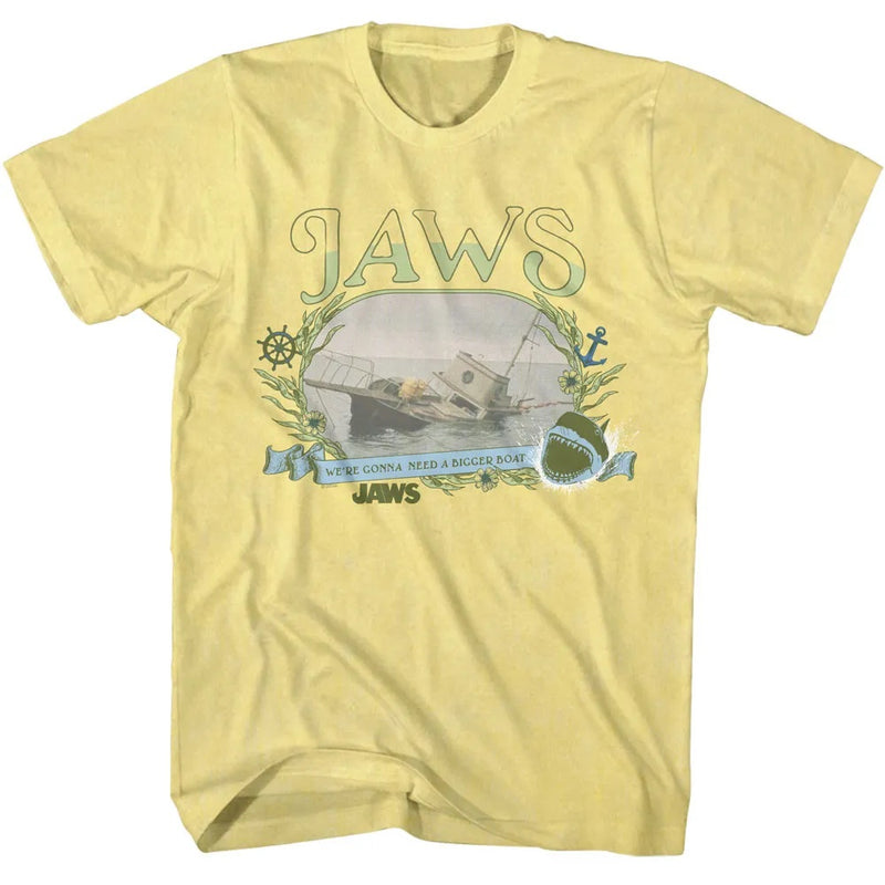 T-Shirt featuring design named Jaws - Sinking Floral Print