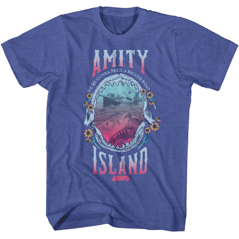T-Shirt featuring design named Jaws - Shark Teeth Floral Frame