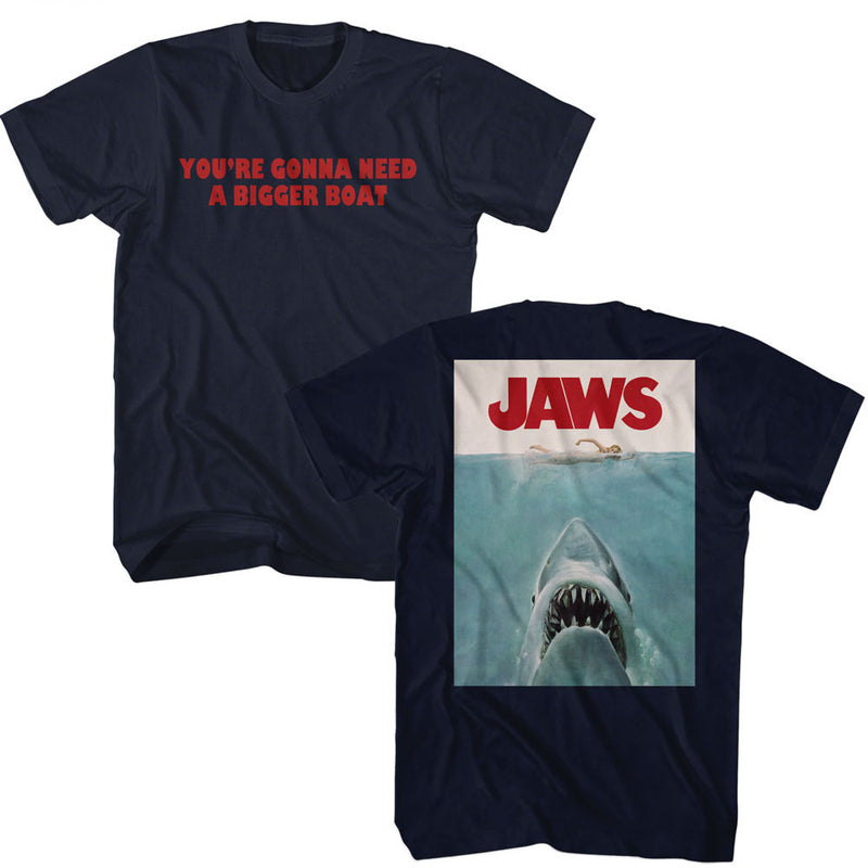T-Shirt featuring design named Jaws - Bigger Boat Poster (Front & Back)
