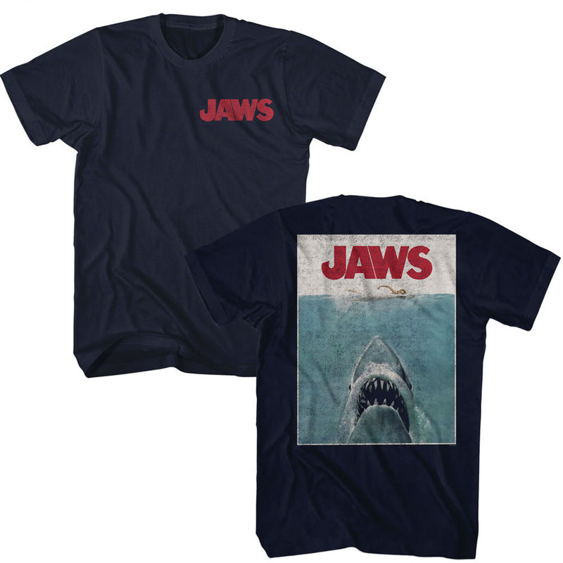 T-Shirt featuring design named Jaws - Classic Poster (Front & Back)