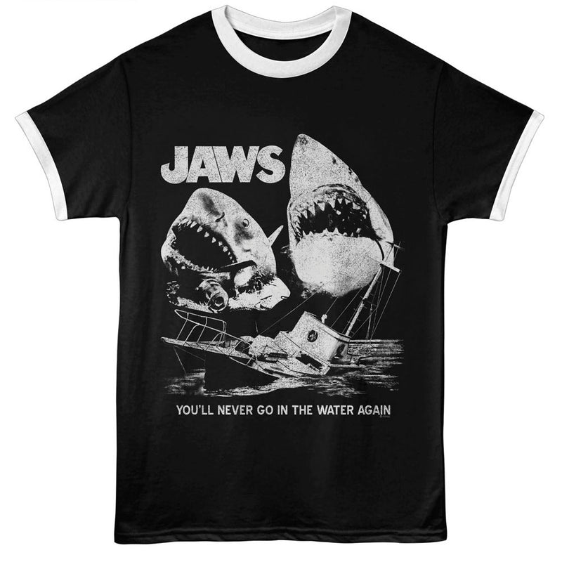 T-Shirt featuring design named Jaws - Movie Stills Ringer