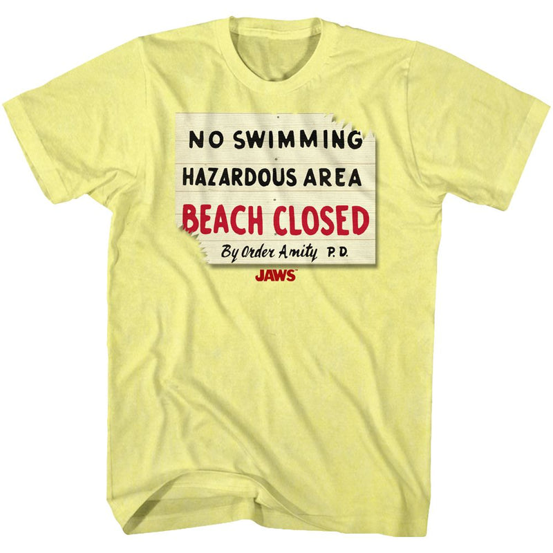 T-Shirt featuring design named Jaws - Hazardous Area Sign