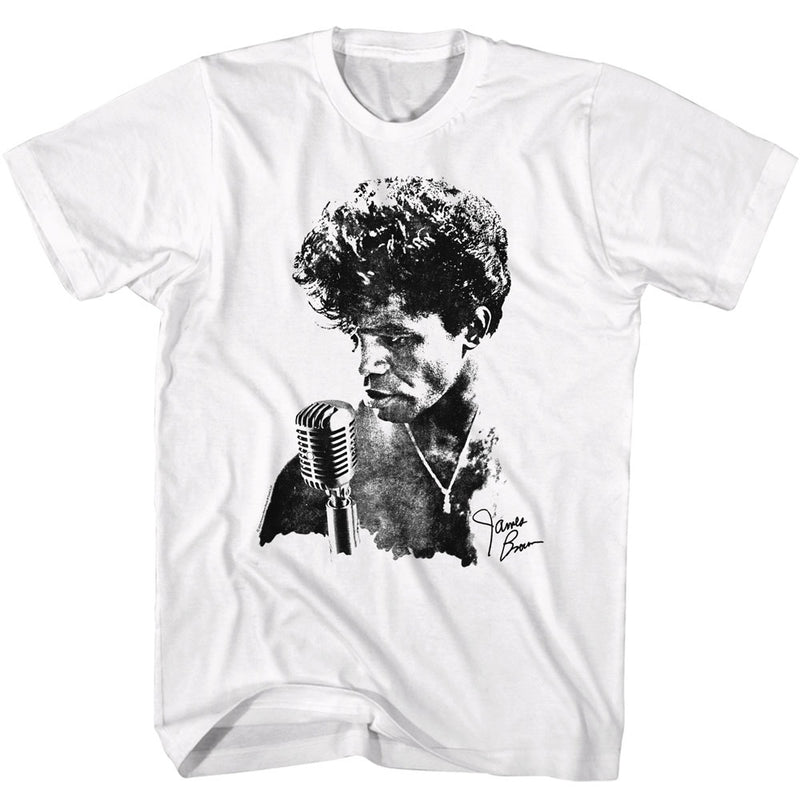 T-Shirt featuring design named James Brown - JB with Microphone