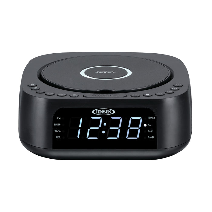 Jensen Stereo CD Player with FM Digital Dual Alarm Clock Radio