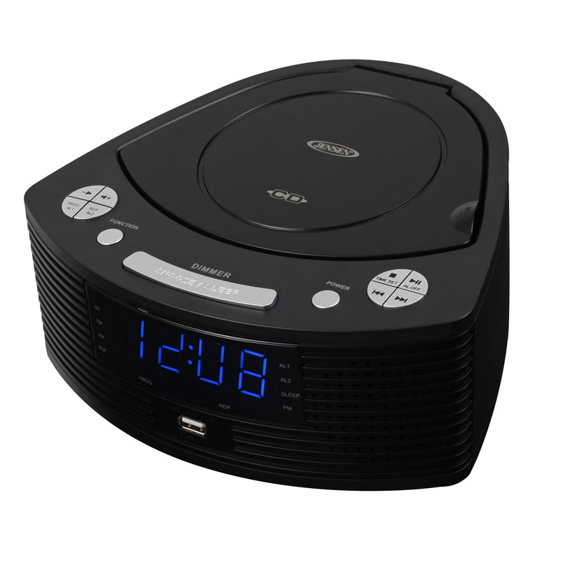 Jensen Stereo CD Player with AM/FM Digital Dual Alarm Clock