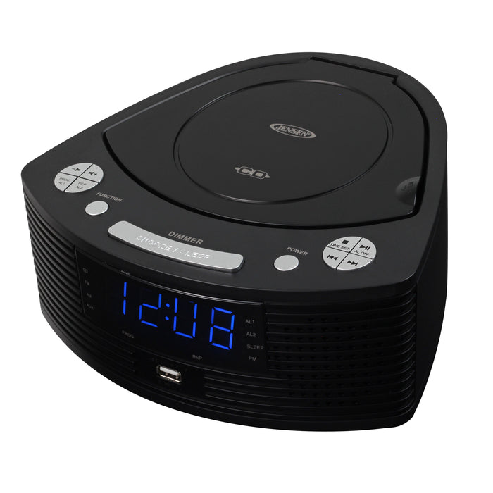 Jensen Stereo CD Player with AM/FM Digital Dual Alarm Clock