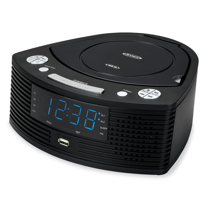 Jensen Stereo CD Player with AM/FM Digital Dual Alarm Clock