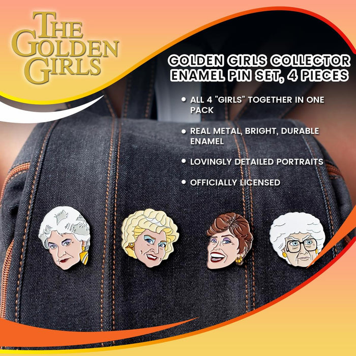 The Golden Girls Collector Enamel Pin Set (4 Pieces)