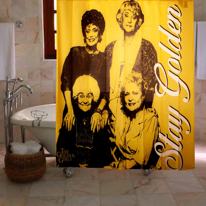 The Golden Girls Collectibles | Stay Golden Polyester Shower Curtain product image 3 of 6