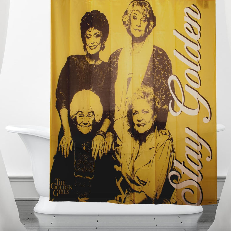 The Golden Girls Collectibles | Stay Golden Polyester Shower Curtain product image 5 of 6