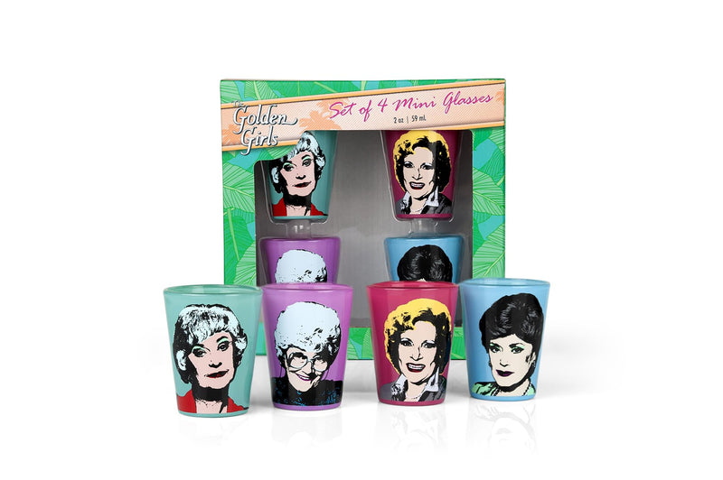 The Golden Girls 2-Ounce Character Mini Glasses | Set of 4 product image 1 of 7