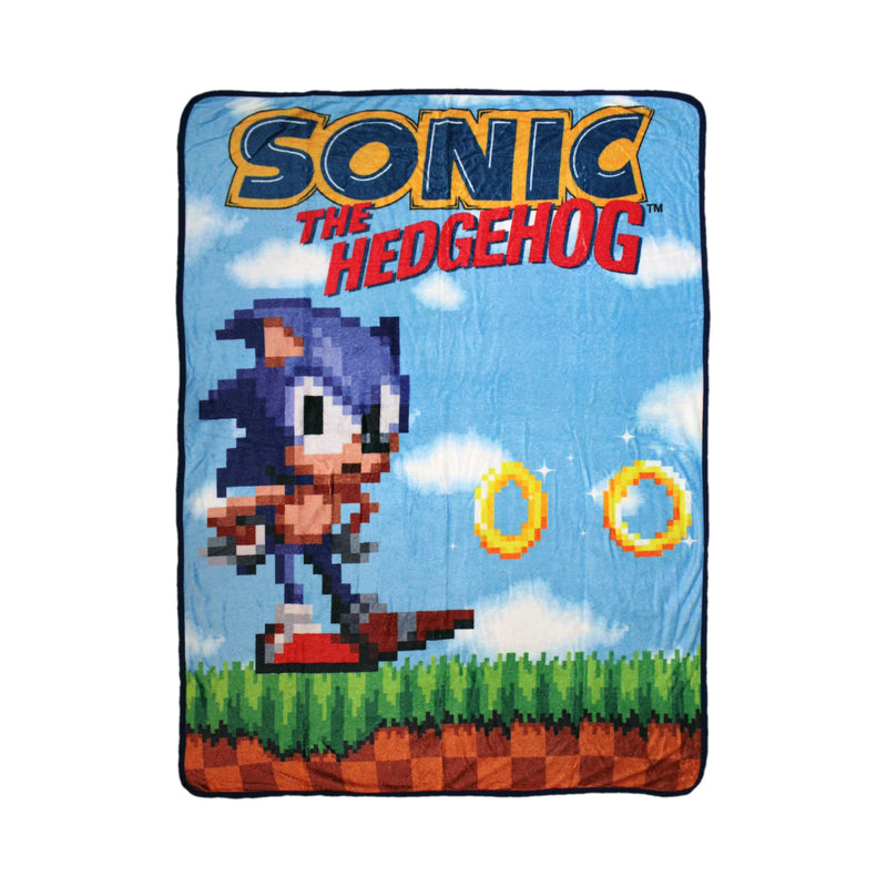 Sonic The Hedgehog Classic 45 x 60 Inch Fleece Throw Blanket product image 1 of 4