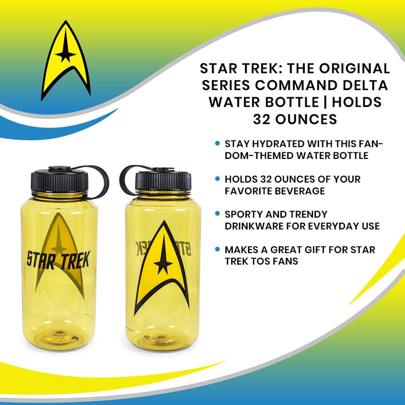 Star Trek: The Original Series Command Delta Water Bottle | Holds 32 Ounces product image 7 of 7
