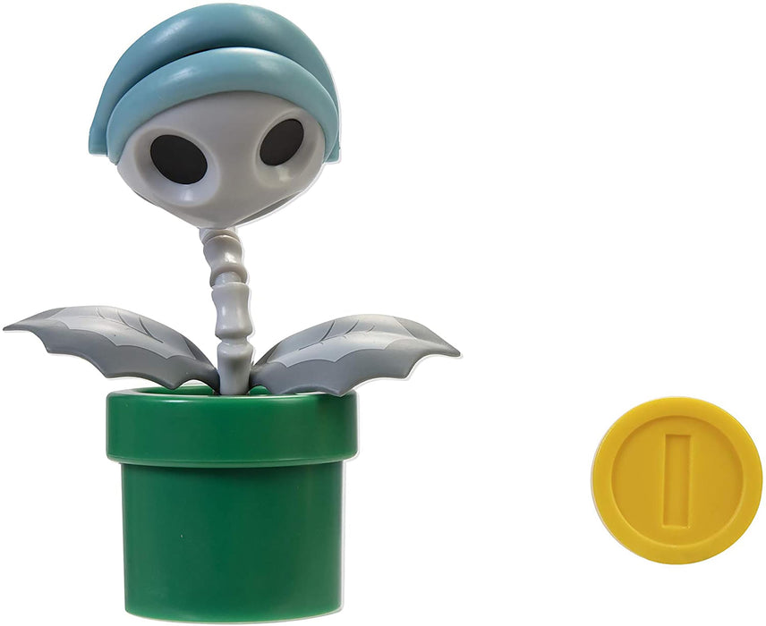 Super Mario - World of Nintendo 4 Inch Figure | Bone Piranha Plant