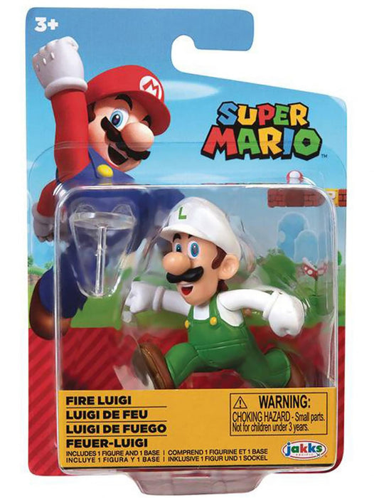 Super Mario - World of Nintendo 2.5 Inch Figure | Fire Luigi