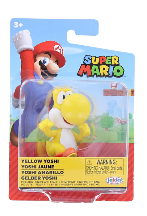 Super Mario - World of Nintendo 2.5 Inch Figure | Yellow Yoshi